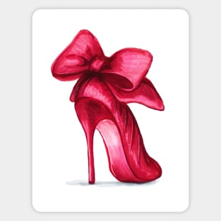 Ladies Red High Heels Shoes Magnet